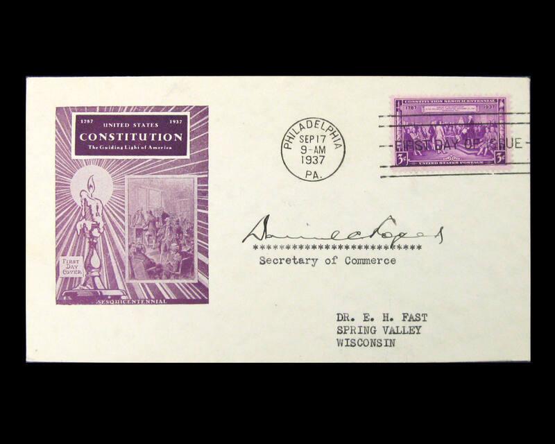 3¢ Adoption of the Constitution Sesquicentennial U.S. First Day Cover