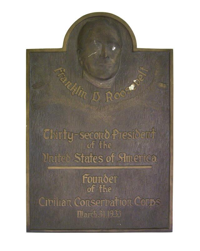 Franklin D. Roosevelt CCC Plaque