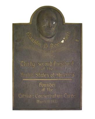 Franklin D. Roosevelt CCC Plaque