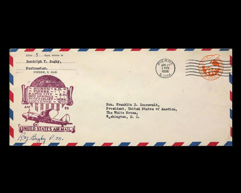South Dakota, Nebraska, and Wyoming First Flight U.S. Commemorative Cover