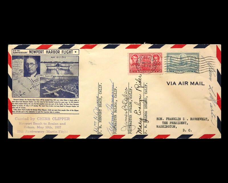 Newport Harbor Flight 25th Anniversary U.S. Commemorative Cover