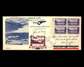 Juneau to Fairbanks, Alaska First Flight U.S. Commemorative Cover