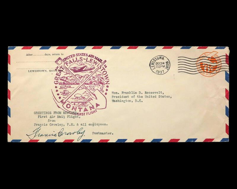 Great Falls to Lewistown, Montana First Flight U.S. Commemorative Cover