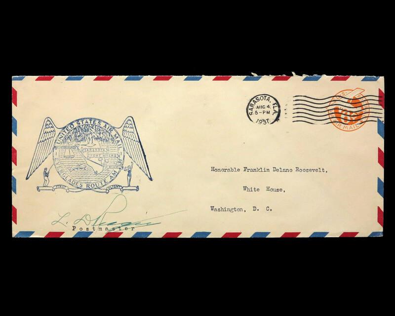 Everglades Route First Flight U.S. Commemorative Cover