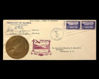 Juneau to Fairbanks, Alaska First Flight U.S. Commemorative Cover