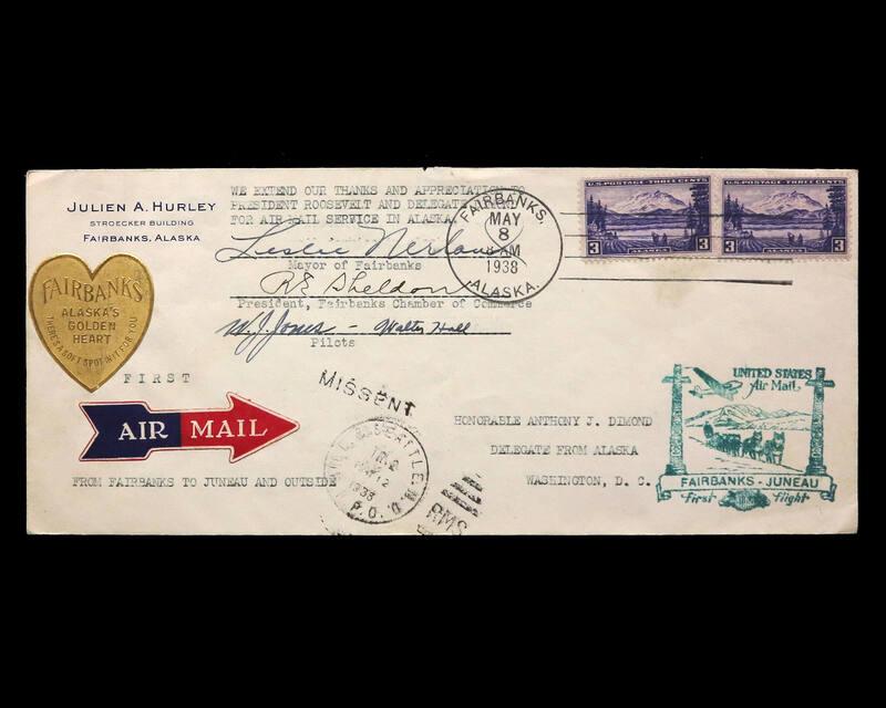 Fairbanks to Juneau, Alaska First Flight U.S. Commemorative Cover