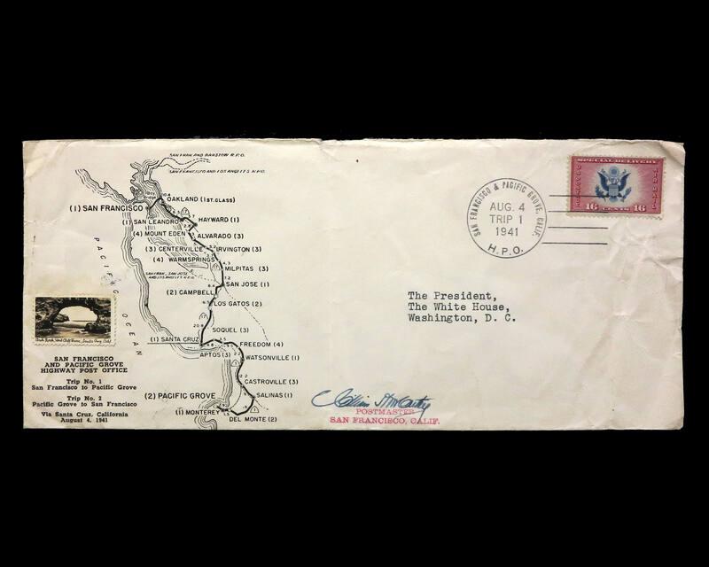 San Francisco and Pacific Grove Highway Post Office U.S. Commemorative Cover