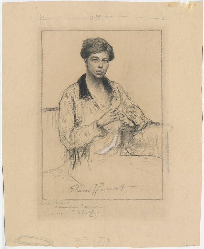 Drawn Portrait of Eleanor Roosevelt