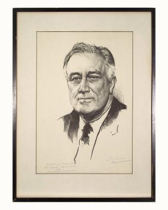 Portrait Print of Franklin D. Roosevelt