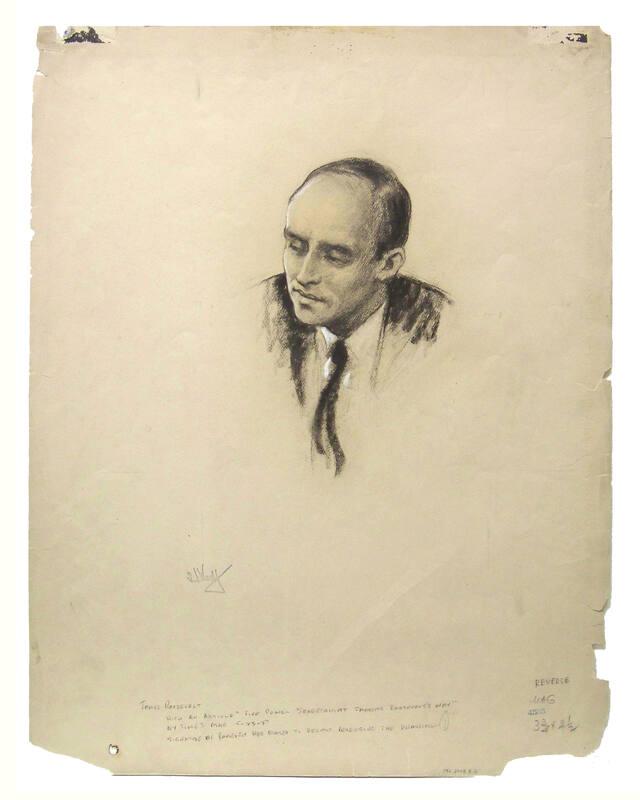 Drawn Portrait of James Roosevelt