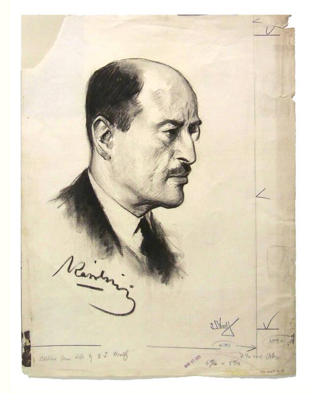 Drawn Portrait of Count Michael Karolyi