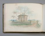 Watercolor, "Gatehouse Blithewood".  Image courtesy of the Franklin D. Roosevelt Presidential L…