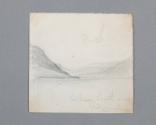Pencil sketch, "Looking south above fort mountain".  Image courtesy of the Franklin D. Roosevel…