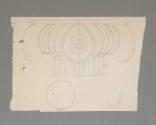 Pencil drawing of a design for the top of a column.  Image courtesy of the Franklin D. Roosevel…