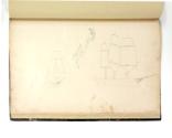 MO 1975.33a.31: Unfinished pencil sketches of an unnamed ship.  Written at center: Propellor fr…