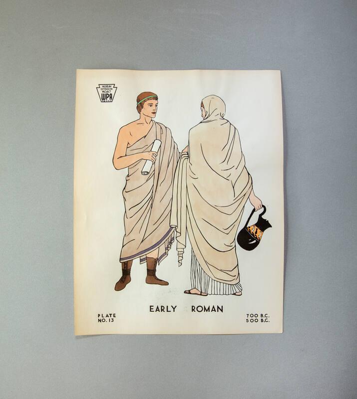 Development of Western Costume, Plate 13: Early Roman