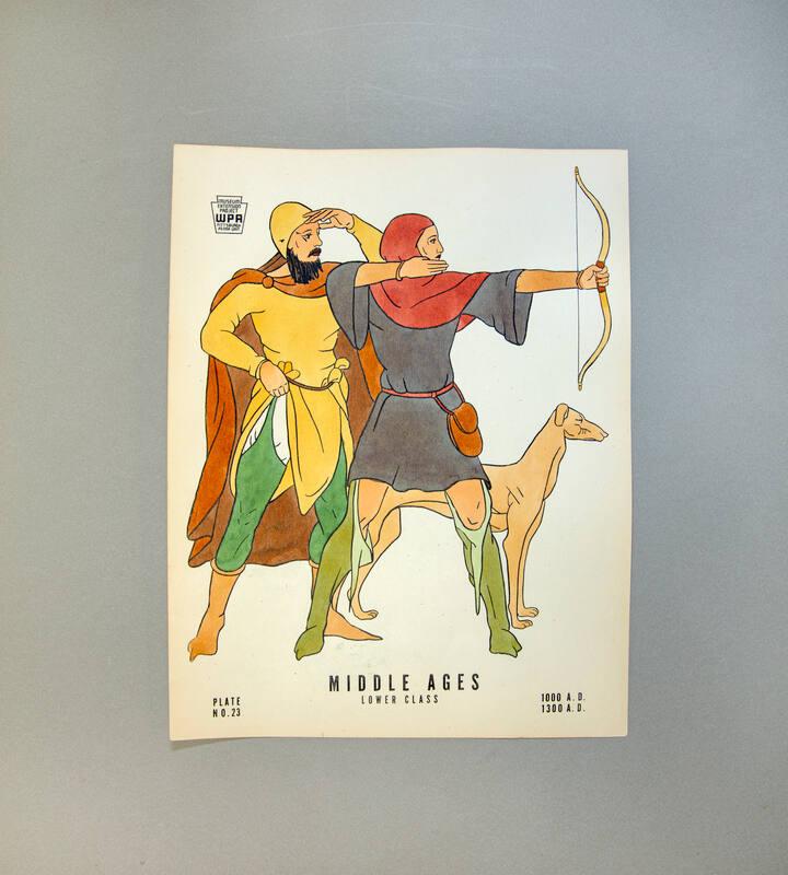 Development of Western Costume, Plate 23: Middle Ages Lower Class