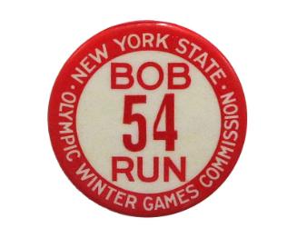 1932 Olympic Bobsled Run Waiver Button
