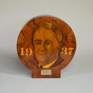 Inlaid Portraits of Franklin D. Roosevelt and Abraham Lincoln