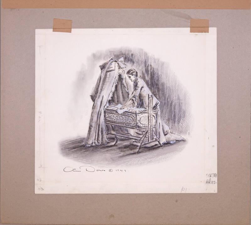 Illustration for Franklin Roosevelt at Hyde Park: The Bassinet