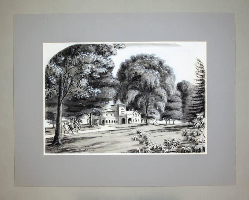 Illustration for Franklin Roosevelt at Hyde Park: View of Algonac