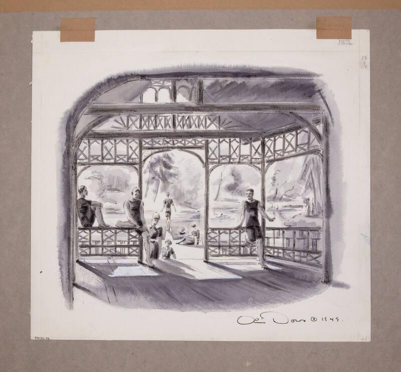 Illustration for Franklin Roosevelt at Hyde Park: FDR at the Rogers' Estate Pond