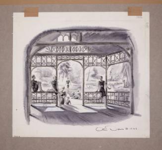 Illustration for Franklin Roosevelt at Hyde Park: FDR at the Rogers' Estate Pond