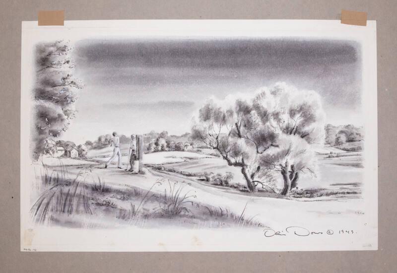 Illustration for Franklin Roosevelt at Hyde Park: FDR Playing Golf