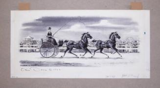 Illustration for Franklin Roosevelt at Hyde Park: F.D.R. Driving His Tandem at the County Fair