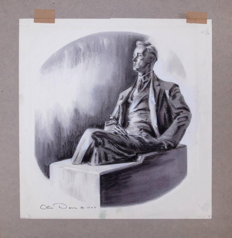 Illustration for Franklin Roosevelt at Hyde Park: The Troubetskoy Bronze