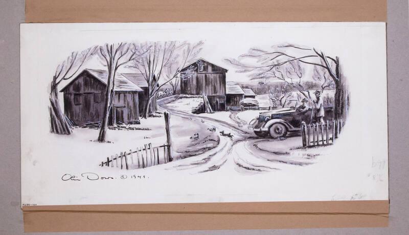 Illustration for Franklin Roosevelt at Hyde Park: FDR in His Ford Automobile