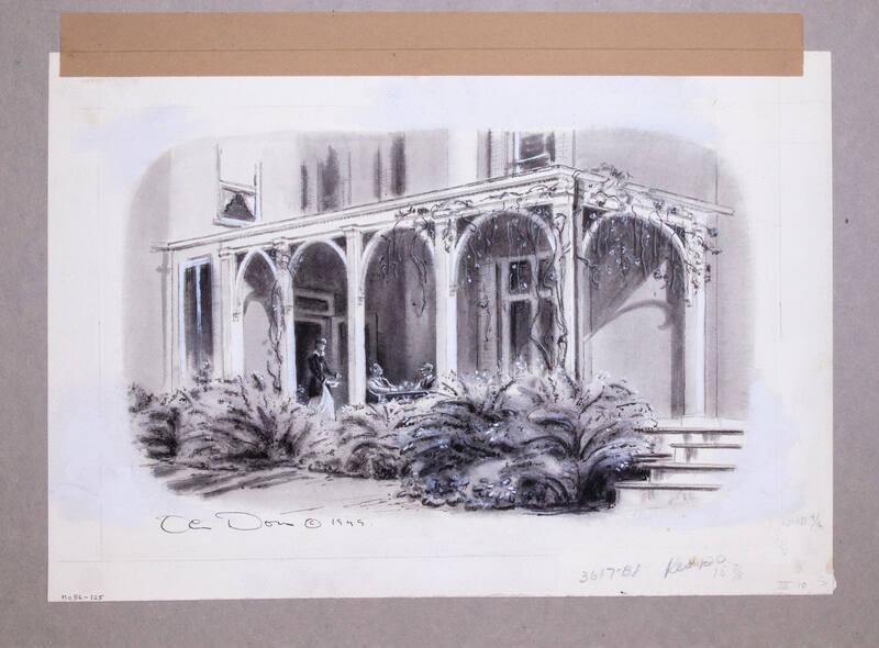Illustration for Franklin Roosevelt at Hyde Park: Lunch on the West Porch