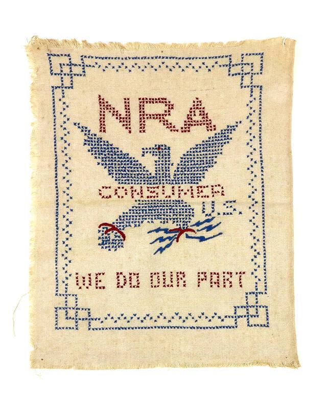 National Recovery Administration (NRA) Consumer Cross-Stitch