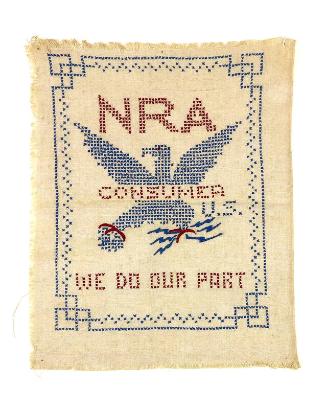 National Recovery Administration (NRA) Consumer Cross-Stitch