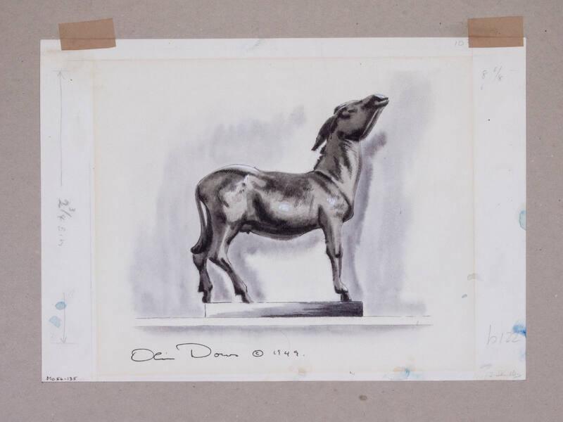 Illustration for Franklin Roosevelt at Hyde Park: Bronze Donkey by George Ehrlich