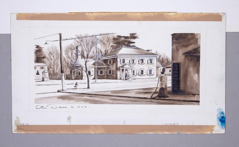 Illustration for Franklin Roosevelt at Hyde Park: Hyde Park Post Office
