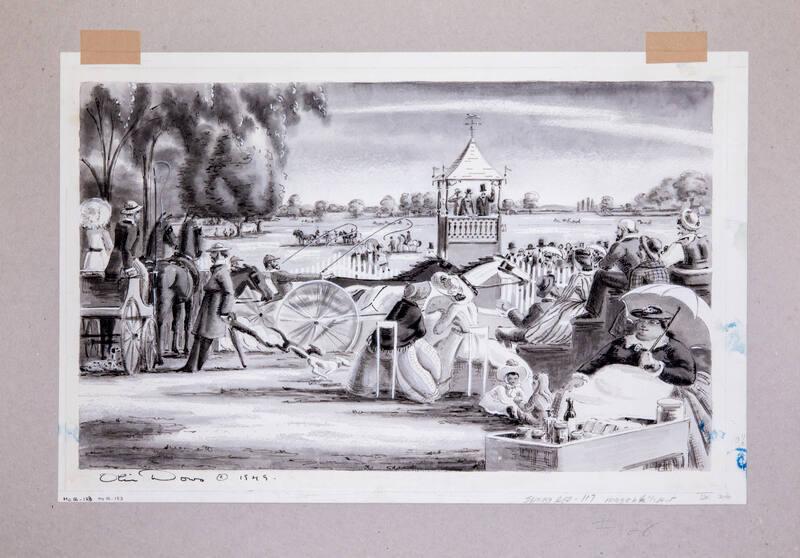 Illustration for Franklin Roosevelt at Hyde Park: Horse Race at Union Corners Rack Track