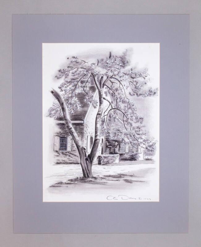 Illustration for Franklin Roosevelt at Hyde Park: Ramp to F.D.R.'s Private Entrance to the Library
