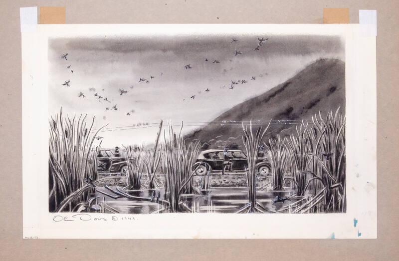 Illustration for Franklin Roosevelt at Hyde Park: Bird Watching at Thompson's Pond