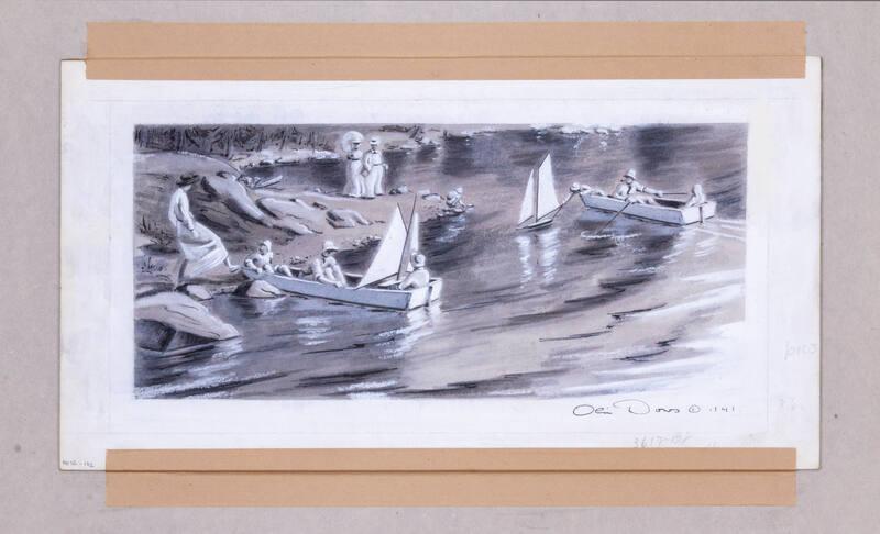 Illustration for Franklin Roosevelt at Hyde Park: Sailing Models at "Rosedale"