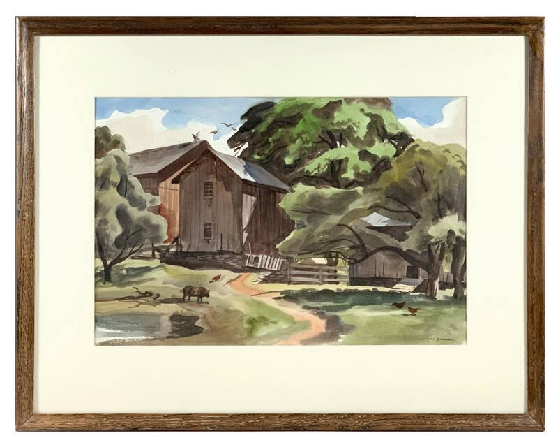 Painting of a Farmyard