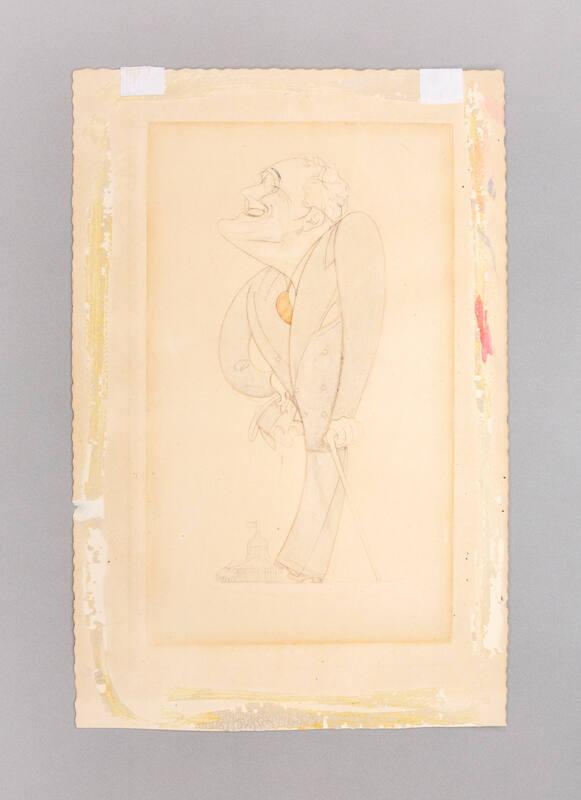 Caricature Portrait of Franklin D. Roosevelt