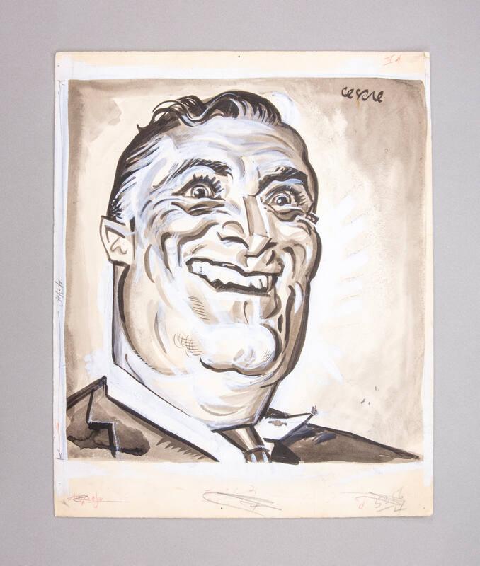 Caricature Portrait of Franklin D. Roosevelt