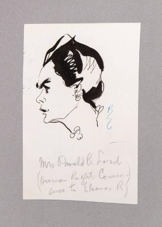 Caricature Portrait of Mary Lord