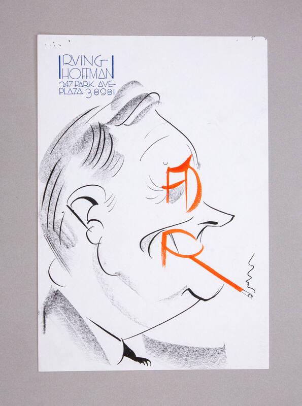 Caricature Portrait of Franklin D. Roosevelt