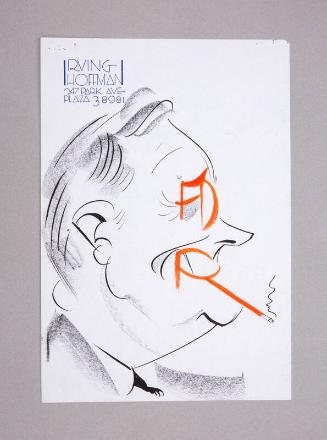 Caricature Portrait of Franklin D. Roosevelt