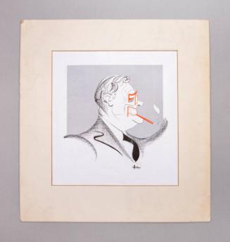 Caricature Portrait Print of Franklin D. Roosevelt