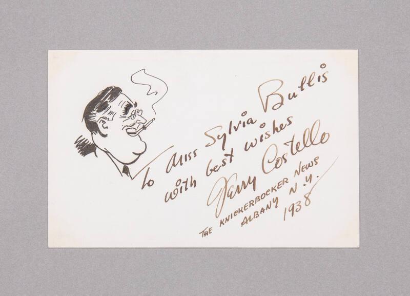 Franklin D. Roosevelt Caricature Card
