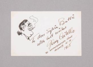 Franklin D. Roosevelt Caricature Card