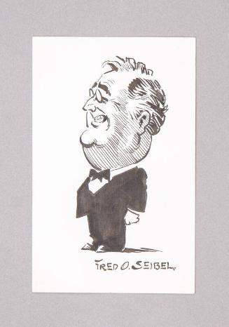 Franklin D. Roosevelt Caricature Card